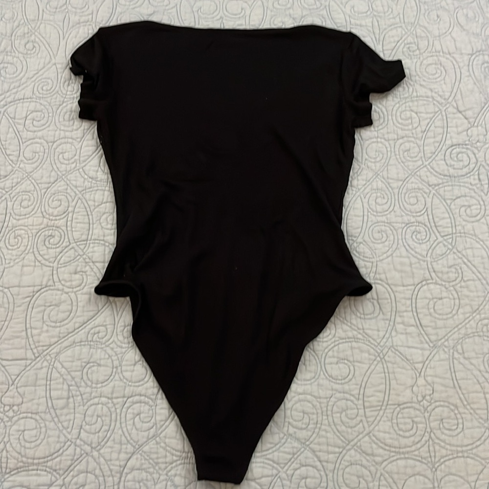 Black Ribbed Body Suit - Picture 4 of 4
